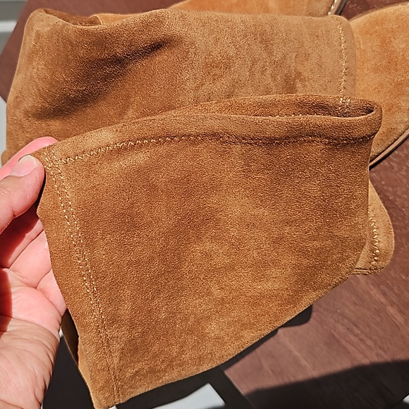 Blondo Waterproof Cow Suede Knee Length Blook Boots Heel 7.5 - Picture 13 of 15